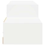 vidaXL Meuble TV mural Montage mural Blanc 150 x 28 x 26 cm