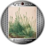 THE GREAT PIECE OF TURF Albrecht Dürer Silver Coin 500 Francs Cameroon 2021