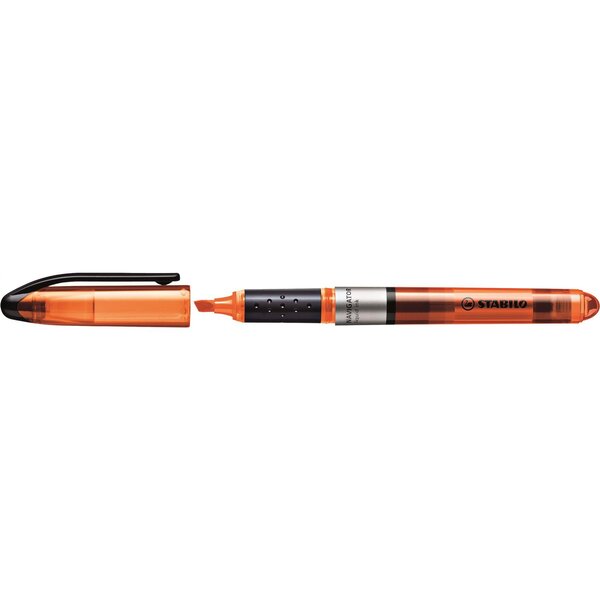 Surligneur navigator de poche pointe biseautée orange x 10 stabilo