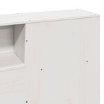 vidaXL Cadre de lit sans matelas blanc 180x200 cm bois massif de pin
