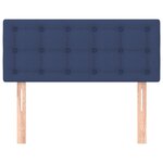 vidaXL Tête de lit Bleu 90x5x78/88 cm Tissu