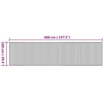 vidaXL Tapis rectangulaire naturel 100x400 cm bambou