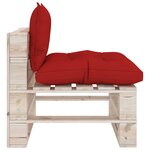 Vidaxl salon de jardin palette 8 pièces avec coussins bois de pin