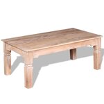 vidaXL Table basse Bois d'acacia 110x60x45 cm