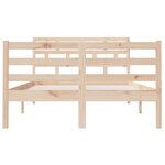 vidaXL Cadre de lit sans matelas bois massif