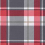 vidaXL Coussin de palette motif à carreaux rouge 70x40x12 cm tissu