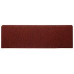 vidaXL Tapis d'escalier autocollants 30 pièces 65 x 21 x 4 cm Bordure rectangulaire rouge bordeaux