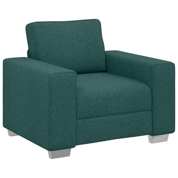 vidaXL Fauteuil Vert foncé 100 cm tissu