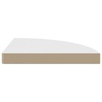 vidaXL Étagère d'angle flottante blanc 35x35x3 8 cm MDF