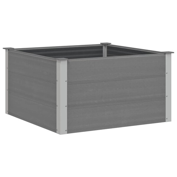 vidaXL Lit surélevé de jardin WPC 100x100x54 cm Gris