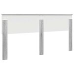 vidaXL Tête de lit Gris Sonoma 200 cm Bois d'ingénierie