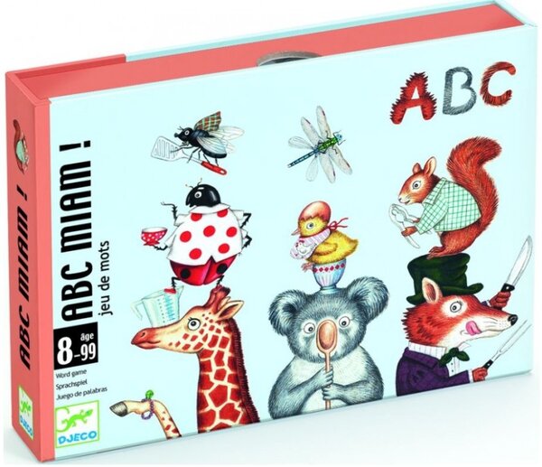 Jeux de cartes de lettres ABC Miam