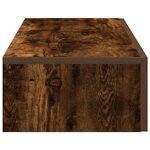 vidaXL Étagère murale avec tiroirs chêne fumé bois d'ingénierie