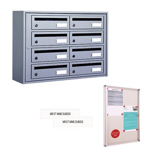 Offre Pack : Bloc B8 Essentielle 250 Acier + Tableau d'affichage A4 & Etiquettes
