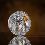 Pièce de monnaie en Argent 5 Dollars g 93.3 (3 oz) Millésime 2024 Divine Faces of the Sun DAZHBOG