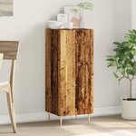 vidaXL Buffet vieux bois 34 5x34x90 cm bois d'ingénierie