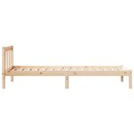 vidaXL Cadre de lit extra long sans matelas 80x220 cm bois massif pin