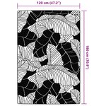 vidaXL Tapis d'extérieur ARAKIL vert 120 x 180 cm PP