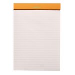 bloc agrafé en-tête, vert anis, 70 feuillets ivoires détachables 14,8x21 cm lignés