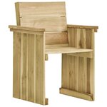 Vidaxl mobilier à dîner d'extérieur 5 pièces pin imprégné