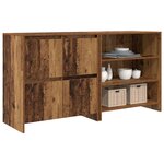 vidaXL Buffet 2 Pièces Bois ancien 70 x 41 x 75 cm Bois d'ingénierie
