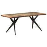 vidaXL Table de salle à manger 180x90x76cm Bois de récupération solide