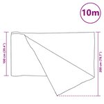 vidaXL Filet brise-vue Anthracite 1x10 m PEHD 75 g/m²