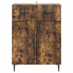 vidaXL Buffet Chêne fumé 66 x 34 5 x 89 5 cm Bois d'ingénierie
