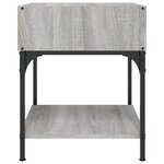 vidaXL Table de chevet sonoma gris 40x41x50 cm bois d'ingénierie
