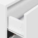 vidaXL Armoire avec 2 tiroirs blanc 60x31x40 cm bois d'ingénierie