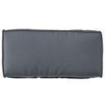 vidaXL Coussin pour dossier de palette Anthracite 80 x 40 x 12 cm