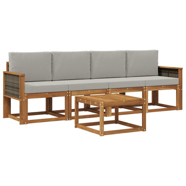 vidaXL Ensemble de canapés d'extérieur 4 pc