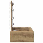 vidaXL Table de Toilette Marron 83 x 40 x 70 cm Bois d'ingénierie