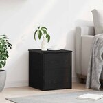 vidaXL Boîte de Rangement Chêne noir 40 x 42 x 46 cm Bois d'ingénierie