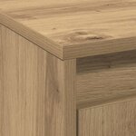 vidaXL Meuble TV Marron 139 5 x 34 x 50 cm Bois d'ingénierie
