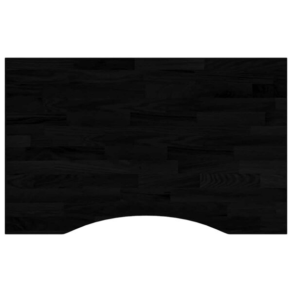 vidaXL Dessus de bureau marron foncé bois chêne massif rectangulaire