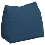 vidaXL Coussin de Dos Bleu 45 x 20 x 35 cm tissu