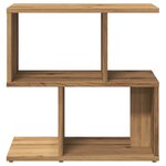 vidaXL Table de chevet chêne artisanal 50x30x51 5 cm bois d'ingénierie