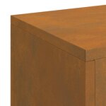 vidaXL Supports de Plantes d'Extérieur Pillar 3 Pièces Acier Résistant aux Intempéries