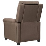 vidaXL Fauteuil inclinable Taupe Tissu