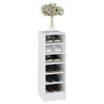vidaXL Armoire à chaussures Blanc 31 5x35x90 cm Bois d'ingénierie
