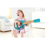 HAPE Jouet instrument de musique en bois - Guitare flower power