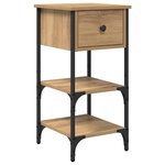 vidaXL Cabinets de chevet 2 Pièces Chêne artisanal 34x36x70 cm Bois de Gagne