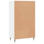 vidaXL Armoire à chaussure Blanc brillant 60x35x105 cm Bois ingénierie