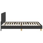 vidaXL Cadre de lit pour enfants avec tête de lit Noir 90 x 190 cm