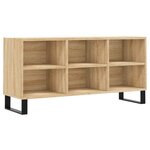 vidaXL Meuble TV chêne sonoma 103 5x30x50 cm bois d'ingénierie