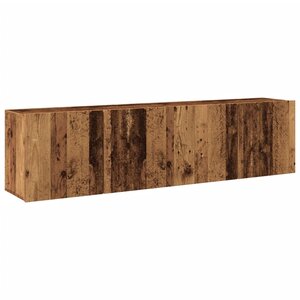 vidaXL Meubles TV muraux 2 Pièces vieux bois 80x30x41 cm