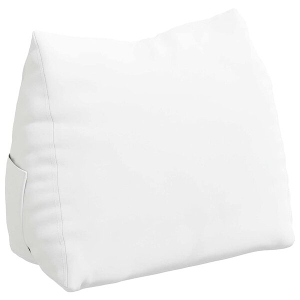 vidaXL Coussin de Dos Blanc 60 x 20 x 50 cm tissu