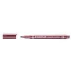 Marqueur staedtler metallic pointe ogive fine 2 7 mm couleurs assorties - pochette de 5