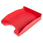Q-connect corbeille à courrier empilable - PP documents - A4+ - Rouge